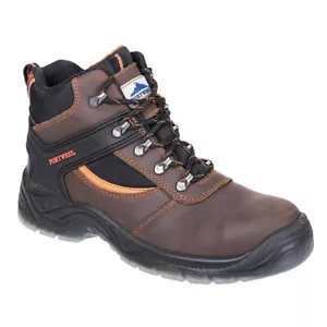 Portwest Composite Toe Cap Safety Boots W7769 Brown Building Work Steel - Picture 1 of 1
