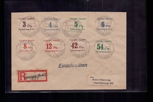 Deutsche Lokalausgaben Einschreiben Spremberg MiFr nach Hamburg 1946 - Bild 1 von 2