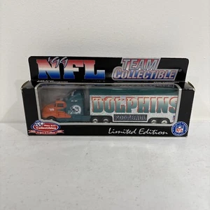 New Miami Dolphins White Rose Collectibles 1999 NFL Tractor Trailer Vehicle 1:80 - Picture 1 of 2