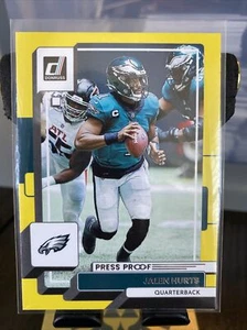 2022 Donruss Press Proof Yellow #171 Jalen Hurts Philadelphia Eagles - Bild 1 von 2