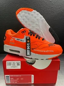 Nike Air Max 1 LX Just Do It WMNS Orange Shoe 917691 800 Size 11W/9.5M NEW - Picture 1 of 11