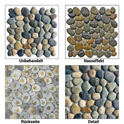 1 Kiesel Onecut Mosaik-Matte K-571 - Fliesen Lager NRW - Stein-mosaik Naturstein - Bild 1 von 4