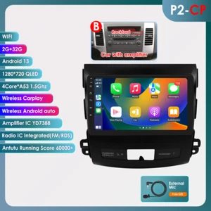 10.1" Carplay Android 13 Car Stereo Radio GPS For Mitsubishi Outlander 2006-12 - Bild 1 von 24