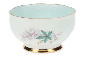Queen Anne - Louise - Green - Gold Edge - Sugar Bowl - Open (Coffee) - 185449G - Picture 1 of 2