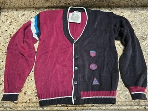 VTG Sostanza Cardigan Boys Boys To Men Style 90's Sweater Fashion 18 - 20 XL NEW - Picture 1 of 8