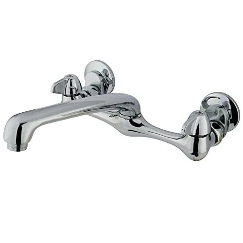 Kingston Brass KF200 Wall Mounted Kitchen Faucet Polished Chrome