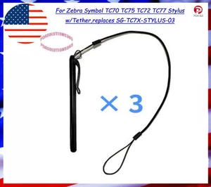 Per Zebra Symbol TC70 TC75 TC72 TC77 stilo con tether, sostituisce SG-TC7X-STYLUS-03 - Foto 1 di 2