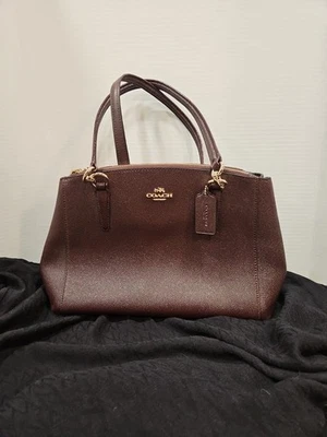 Coach металлический темно-бордовый / фиолетовый.  Ручная сумка.  N-F1780-F13684.  Красивый  - Изображение 1 из 4