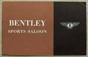 BENTLEY R TYPE SPORTS SALOON Car Sales Brochure c1953 - Picture 1 of 4