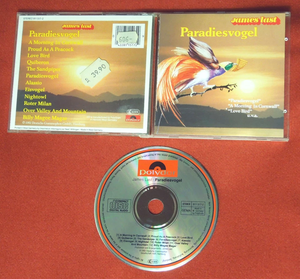 JAMES LAST ORCHESTRA Paradiesvogel 1984 WEST GERMANY CD silver 1pr no red face - Bild 1 von 1