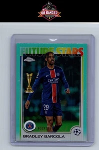 2024-25 Topps Cromo UEFA Clubes Competiciones #116 Bradley Barcola Aqua #/199 - Imagen 1 de 2