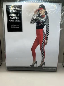 Women’s Sexy Racecar Driver Costume Adult Large 10-12 New HALLOWEEN With Hat - Picture 1 of 4