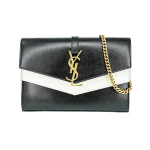 Neue authentische Saint Laurent Sulpice Colorblock Leder Umhängetasche - Bild 1 von 9