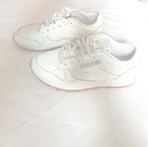Used Reebok Leather All White Classics - Picture 1 of 5
