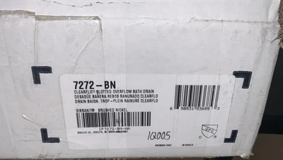 Kohler 7272-BN Clearflo Slotted Overflow Bath Drain in Vibrant Brushed Nickel - Image 1 of 4