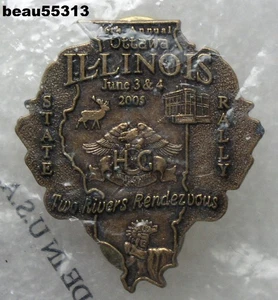 ⭐PIN HARLEY DAVIDSON GRUPO DE PROPIETARIOS HOG 2005 ANUAL ILLINOIS STATE RALLY - Imagen 1 de 1