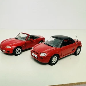 Modelos de autos diecast Hongwell & Corgi escala 1:43 MGF y Mazda Roadster *dañados* - Imagen 1 de 4