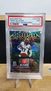 Parche de 2/4 jugadores Terry McLaurin Panini Spectra 2023 #CRU-TMC Crush mármol neón - Imagen 1 de 2