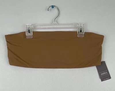 Bandeau para mujer Auden XXL Luxe elástico sin forro color caramelo. Foto 1 de 4