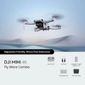 DJI Mini 4K Drone Fly More Combo With Box - Picture 1 of 10