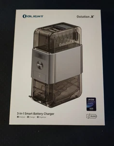 Olight Ostation X  AAA Ni-MH 3in1 Ladegerät Automatisch Akkus Laden Aufbewahren - Bild 1 von 2