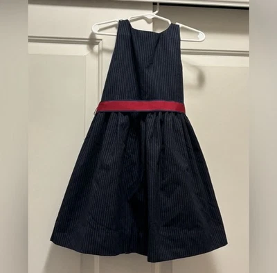 Vestido Ralph Lauren con acento de lazo, talla 4T Foto 1 de 4