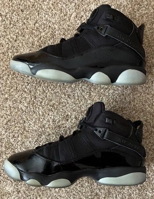 Air Jordan 6 Rings Black Ice Men's 322992-011 - Image 1 of 4