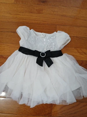 New born Dress with bling size 0/3 mts Nannette Baby - Image 1 of 3