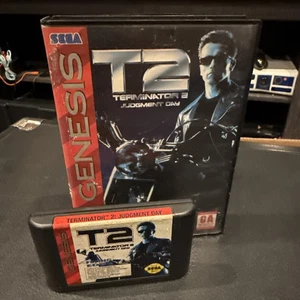T2 Terminator 2 Judgment Day - Caja y juego Sega Genesis PROBADO - Imagen 1 de 9