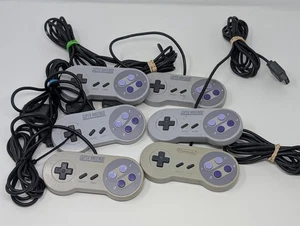 Lot of 6 SNES Controllers For Parts or Repairs - Picture 1 of 1