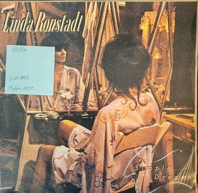 Linda Ronstadt Simple Dreams Vinyl Record VG/G+ AUC4526 1977 - Image 1 of 2