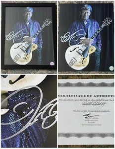 Vintage, Framed, Color 8" x 10" CHUCK BERRY Boldly Autographed Signed Photo COA - Picture 1 of 7
