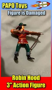 Papo Robin Hood ROBIN HOOD WITH BOW (Standing) PVC 3.25" Action Figure 2000 - Picture 1 of 3