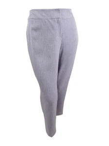 Kasper Women's Plus Size Stretch Crepe Pants (24W, Lilac Frost/Black) - Picture 1 of 2