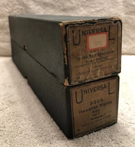 2 Piano Player Rolls - U.L. word roll - "In old new hampshire" "Hawaiian nights" - Picture 1 of 3