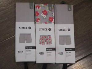 3 PAIRS STANCE KIDS BOYS DIGI FLORAL/GRAY BOXER BRIEFS    SIZE LARGE (10-12) - Picture 1 of 1