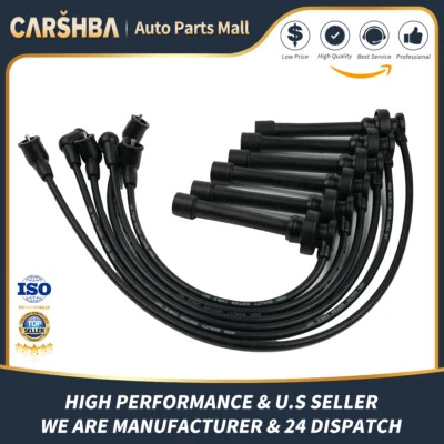 Upgrade Spark Plug wire set for 2001-204 Mitsubishi Montero Sport 01-02 Montero - Image 1 of 4