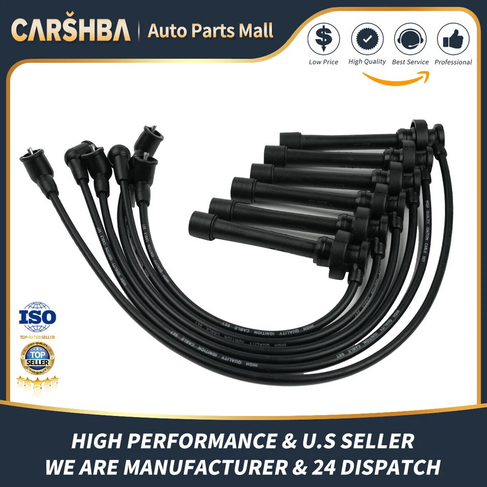 Upgrade Spark Plug wire set for 2001-204 Mitsubishi Montero Sport 01-02 Montero Foto 1 de 4