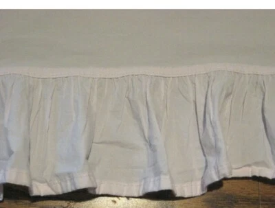 Sábana Doble Rosa Claro con Volantes Simply Shabby Chic Tela de Algodón Plana Casa de Campo Foto 1 de 4