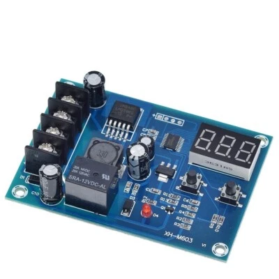 12V - 24V Battery Charge Controller Protection Module w/ LED Voltmeter XH-M603 - Image 1 of 4
