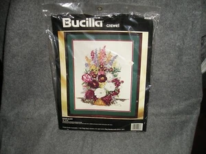 Vintage 1994 Bucilla • Grand Glory Floral • Crewel Kit 40936 • NOS Sealed - Picture 1 of 1
