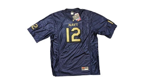 US Naval academy NAVY Nike football jersey #12 Roger Staubach Rival Game Sz XL Cover
