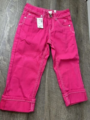 Girls Size 10S Pink Justice Jeans Capri New - Image 1 of 3