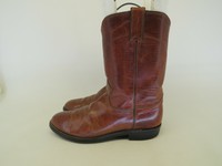 SIETE LEGUAS BROWN LEATHER ROPER BOOTS SIZE 7.5 EE MADE IN MEXICO EUC | eBay