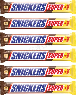 6 SNICKERS Chocolate Bars European Candy Snacks Treats 112.5g 3.9oz - Image 1 of 3