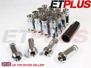 Chrome GT50 Wheel Nuts x 20 12x1.5 Fits Daihatsu Extol Fourtrak Mira - Picture 1 of 1