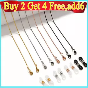 2+4Free For Women Ladies Glasses Sunglasses Neck Chain Cord Lanyard Spectacles - Picture 1 of 14