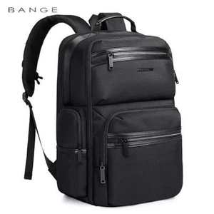 BANGE Zaino Grande Capacità Impermeabile Uomo Business Laptop Scuola Viaggio Borsa - Foto 1 di 18