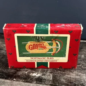 1984 Nostalgic Sled Hallmark Ornament - Picture 1 of 4