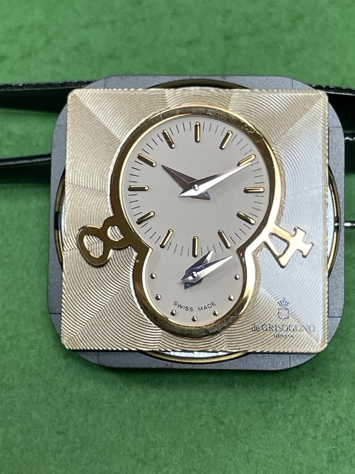 Authentic DE GRISOGONO QUARTZ  Movement Dial & Hands  CRYSTAL  COVER Hk2 - Image 1 of 4